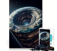 Puzzle a spirale Galaxy City da 1000 pezzi per adulti e ragazzi, gioco per la mente, rilassante, taglio preciso, regalo di Natale 50x75cm