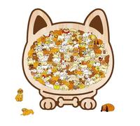 Puzzle A Tasselli Con Soggetto Cani - Selbstklebende Aufkleber mit Tier Motiven in 3D Optik | Puzzle In Legno,Per Bambini, Ragazzi, Natale, Famiglia, Amanti, Donne, Spiaggia, E Auto