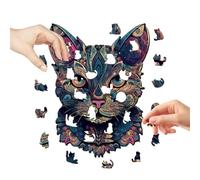 Puzzle A Tasselli In Legno Con Gatti Con