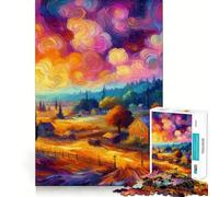 Puzzle a tema campagna per adulti,1000 pezzi,gioco di memoria e allenamento per la mente,taglio preciso,finitura di alta qualità,un modo coinvolgente per trascorrere il tempo libero (38x26cm)