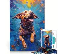 Puzzle a tema cane sottomarino per adulti,1000 pezzi,gioco di concentrazione,tagli di precisione,bordi lisci,divertente sfida per i momenti di attesa (38x26cm)