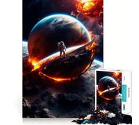 Puzzle a tema disastro spaziale per adulti, 1000 pezzi, gioco intelligente, tranquillo, con un motivo rilassante da assemblare, (38x52cm)