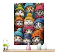 Puzzle A Tema Gatto | Gioco da 1000 Pezzi - Animali Per Arredamento Casa | Per Donne Collezionisti Riunioni Familiari Serate Di Gioco Vacanze Compleanno Ufficio Casa Festa Stagione Fine Settimana Dive