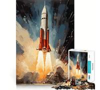 Puzzle a tema missione spaziale per adulti, 1000 pezzi, stimola la memoria, divertente da assemblare, oggetto da collezione (38x26cm)