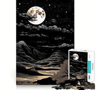 Puzzle a tema spazio notturno, 1000 pezzi, gioco di abilità mentale, rilassante, taglio di precisione, pezzo da collezione (38x26cm)