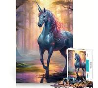 Puzzle a tema unicorno e mitologia,1000 pezzi,gioco creativo per sviluppare le capacità cognitive,componenti robusti e facili da tagliare,ideale da portare in viaggio,gioco per allenare la mente