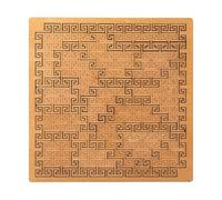 Puzzle a Vassoio Frattale, Enigma Mentale in Legno con Curva di Hilbert, Gioco Mentale Sfida Senza Immagine per Adulti con Custodia Portatile (B)