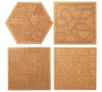 Puzzle a vassoio frattali, rompicapo in legno che mette alla prova la mente, puzzle in legno unico a forma irregolare, puzzle irregolare stimolante che richiede un pensiero laterale,cornice