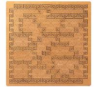 Puzzle a vassoio, puzzle in legno per adulti, puzzle irregolare senza immagine impegnativo con cornice, rompicapo con pensiero inverso, per alleviare lo stress e decorazioni per la casa (A)