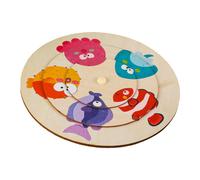 Puzzle abbinamenti in legno che impara il giocattolo colorato per bambini