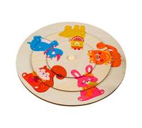 Puzzle abbinamenti in legno che impara il giocattolo colorato per bambini