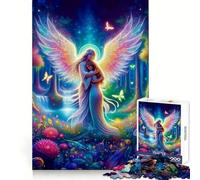 Puzzle "Abbraccio d'angelo" da 1000 pezzi per adulti, ideale per migliorare la memoria, per un momento di svago divertente, con taglio laser e grafica di alta qualità, regalo di Natale (38x52cm)