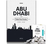 Puzzle Abu Dhabi Emirati Arabi Uniti 1000 pezzi per adulti e ragazzi, giocattolo educativo intellettuale decomprimente, ottimi regali e giocattoli 50x75cm