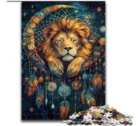 Puzzle acchiappasogni leone per adulti 1000 pezzi, giocattolo educativo antistress ideale come regalo per tutta la famiglia (50x75cm)