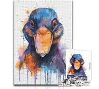 Puzzle acquerello ornitorinco per adolescenti, 1000 pezzi, risoluzione dei problemi, divertimento educativo, meravigliosa opzione regalo premurosa, dimensioni 38x52cm