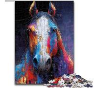 Puzzle ad acquerello di cavalli per adulti, 1000 pezzi, giochi educativi, decorazione per la casa, adatti per la decorazione del desktop (50x75cm)