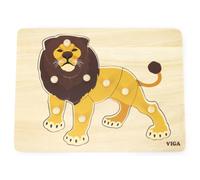 Puzzle ad incastro in legno con leone VIGA
