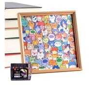 Puzzle Ad Incastro Interattivo E Dipingibile | Puzzle Ad Incastro In Legno Con Gatti Per Uomini Ragazzi Ragazze Giovani Adolescenti Libreria Credenza Caffè Casa Tavolo