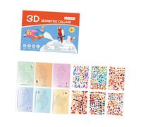 Puzzle adesivi digitali geometrici interattivi Set artistico per bambini Formazione riconoscimento delle forme animali Artigianato educativo Gioco puzzle apprendimento per bambini