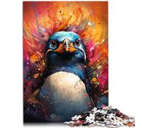 Puzzle Adulti 2000 pezzi Pittura Pinguino Colore Puzzle interessanti riduzione dello Stress Un'opera d'arte 27,56 "x 39,37 "Adolescenti 14 Anni e Più
