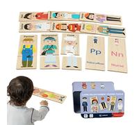 Puzzle Adulti In Legno | Gioco Di Incastro Con Manici Per Bambini - Strumento Di Apprendimento Precoce | Materna Ragazzi Ragazze Giovani Adolescenti Scuola