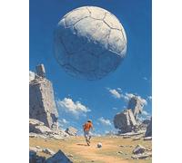 Puzzle Adulti, Poster Astratto di Calcio, Puzzles Classiques, Giochi Rilassamento e Intelligence, Puzzle per Gioco Familiare, Regalo per Amore e Amico(500PCS)