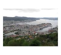 Puzzle Adulto 1000(38x26cm) pezzi Norvegese Bergen Puzzle Gioco Arte Memorie di Viaggio