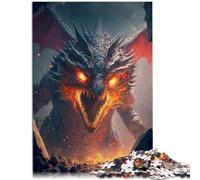 Puzzle adulto 1000 pezzi Fury Dragon I Brain Teaser Game 26 x 38 cm è ideale come regalo per tutta la famiglia per un adolescente di 14 anni e più