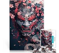 Puzzle adulto 1000 pezzi Maschere Giapponese Antico Puzzle Familiare Divertente 26x38cm Anti-Stress Staycation Uccide Il Tempo per I Giovani di 14 Anni
