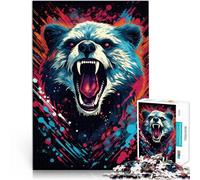 Puzzle adulto 1000 pezzi Panda Roux Animali Puzzle Difficile 26x38 cm con poster coordinato e scheda di domande per adolescenti 14 anni e più