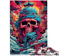Puzzle adulto 2000 pezzi teschio pirata capitano giocattolo gioco intellettuale è ideale come regalo per tutta la famiglia 27,56 pollici x 39,37 pollici
