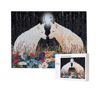 Puzzle Adulto 5000 Pezzi per Il lupo bianco della foresta| Gioco familiare e attività di gruppo per adolescenti e | Regalo Compleanno Per Bambini Dai 14 Anni | Decor Casa e Idea Regalo per Relax b-704