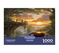 Puzzle African Buffalo 1000 Pezzi Per Adulti E Ragazzi, Puzzle Con Giant Tree Valley, Gioco Per Famiglie, Idea Regalo 52x38cm/1000pcs