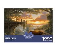 Puzzle African Buffalo 1000 Pezzi Per Adulti E Ragazzi, Rompicapo Con Giant Tree Valley, Difficile Sfida, Regalo Compleanno 38x26cm/1000pcs