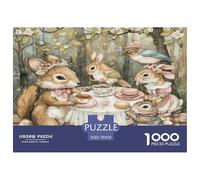 Puzzle Afternoon Tea Party Wildlife 1000 Pezzi Per Adulti - Sfidanti, Gioco Familiare, Regalo Adulti 70x50cm/1000pcs