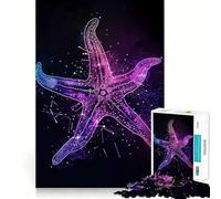 Puzzle al neon con animali,1000 pezzi,gioco interattivo Think Boost,incastro perfetto,nessun pezzo si stacca,sfida cerebrale per la casa (38x52cm)