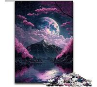 Puzzle al neon con paesaggi giapponesi per adolescenti, 1000 pezzi, gioco stimolante, ideale come regalo per tutta la famiglia (26x38cm)