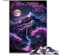 Puzzle al neon con paesaggi giapponesi per adolescenti, giochi educativi, decorazioni per la casa, regalo di compleanno, regali, arte murale (26x38cm)