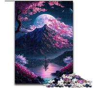Puzzle al neon con paesaggi giapponesi per adolescenti, gioco stimolante e gioco per famiglie, regalo di compleanno, regali, arte murale (26x38cm)