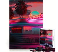Puzzle al neon da 1000 pezzi per ragazzi, ideale per stimolare la mente, rilassare e fuggire dalla routine, con taglio di qualità e perfetto come regalo stagionale (38x26cm)