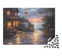 Puzzle al tramonto al porto 1000 pezzi per adulti per adulti 1000 pezzi puzzle giochi educativi puzzle grande regalo per tutte le età 1000 pezzi (75 x 50 cm)