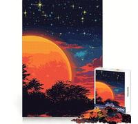 Puzzle al tramonto con soggetto naturalistico per ragazzi, 1000 pezzi per allenare la mente, semplice e divertente da assemblare, un regalo prezioso 50x75cm