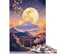 Puzzle Alba Chiaro di Luna Giappone da 1500 pezzi per bambini dai 18 anni in su, giochi educativi per adulti, puzzle per donne e bambini dai 12 anni in su, 1500 pezzi (85x57 cm)