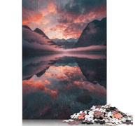 Puzzle "Alba infuocata a Fiordland" per adulti dai 18 anni, Upe Ducational Games, puzzle per bambini adulti, 520 pezzi (52x38 cm)