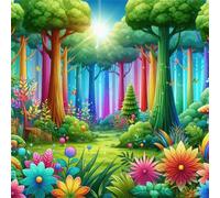 Puzzle Albero arcobaleno, puzzle 150 pezzi per Adulti e Ragazzi 26x26inch, Intrattenimento Creativo, Sfide Divertenti, Bellissimi Regali per Gli Amanti dei Puzzles, puzzles Decorazione per Casa