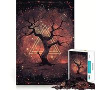 Puzzle "Albero della Saggezza Stellato" da 1000 pezzi per adulti, gioco stimolante e divertente, taglio preciso, regalo speciale 50x75cm