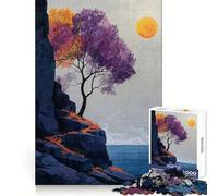Puzzle "Albero della Solitudine" per ragazzi, 1000 pezzi, gioco di logica, lento, divertente, taglio perfetto, sorpresa di compleanno (38x52cm)