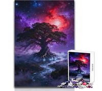 Puzzle Albero della Vita Cosmico 1000 pezzi per adolescenti, gioco divertente per lo sviluppo cognitivo, regalo speciale per una celebrazione premurosa, dimensioni 50x75cm