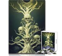 Puzzle Albero della Vita e della Morte 1000 pezzi, Gioco Divertente per lo Sviluppo Cognitivo, Speciale, Regalo di Celebrazione Riflessivo, Dimensioni 38x52cm