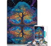 Puzzle Albero della Vita per Adulti e Adolescenti, Giocattolo Educativo Intellettuale Decomprimibile, Regali di Babbo Natale Segreto, 38x26cm